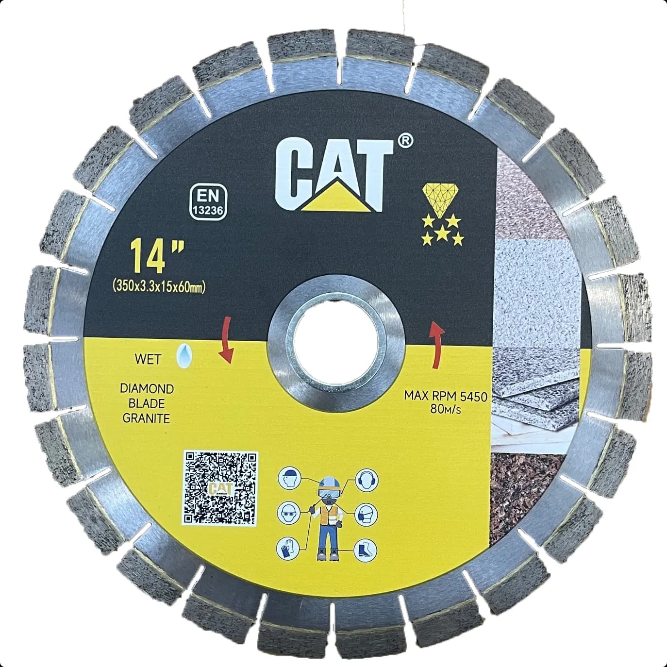 صفحه گرانیت بر سایز 350 میلی متر کت CAT