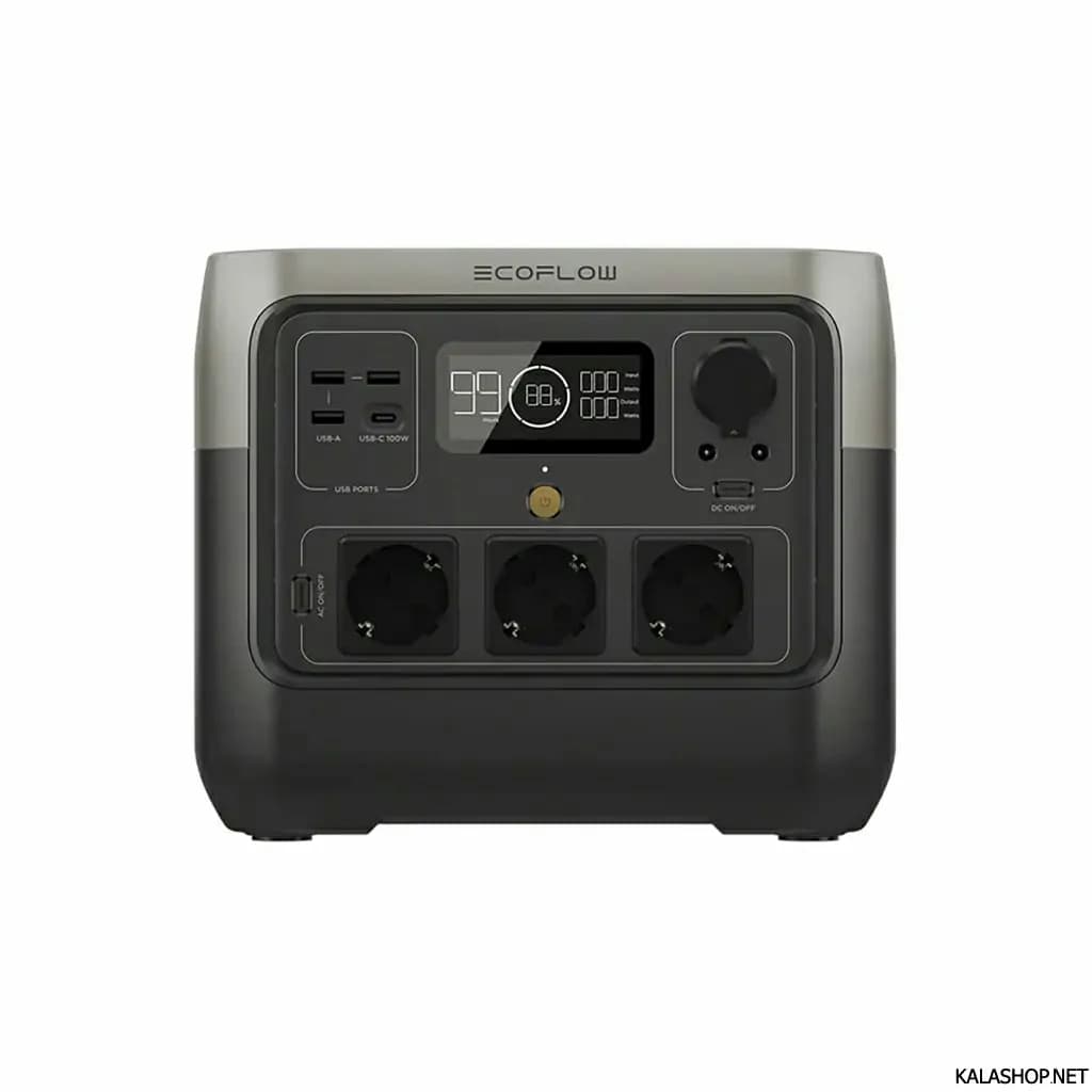 پاور استیشن اکوفلو 800 وات ظرفیت 768 وات ساعت مدل RIVER 2 PRO