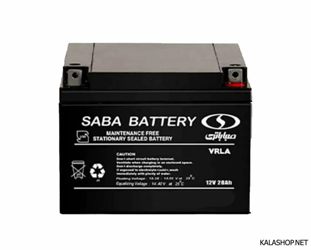 باتری یو پی اس 28 آمپر صبا – UPS BATTERY SABA 28A — تصویر ۴