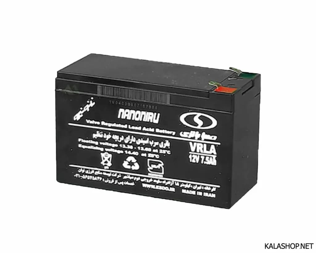 باتری یو پی اس 7.5 آمپر صبا – UPS BATTERY SABA 7.5A — تصویر ۲