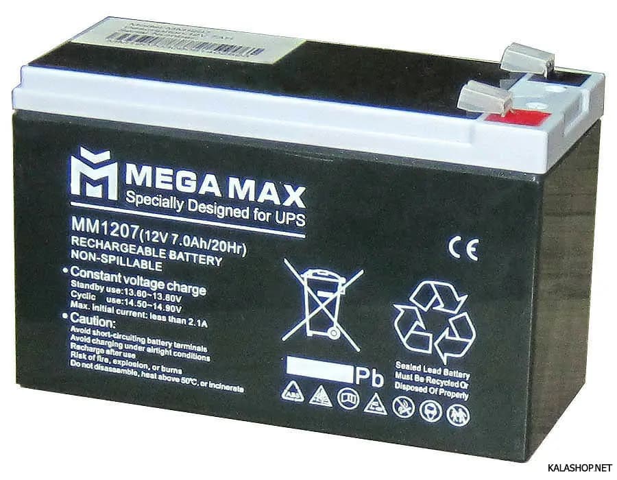 باتری یو پی اس مگامکس UPS BATTERY MEGAMAX 7AH