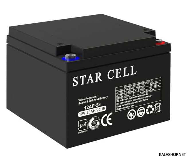 باتری یو پی اس 28 آمپر استارسل – UPS BATTERY STARCELL 28A
