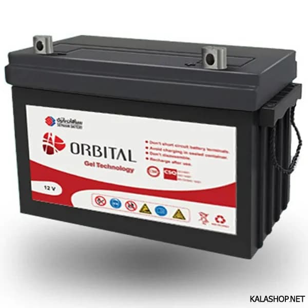 باتری خورشیدی 100 آمپر اوربیتال سپاهان باتری SFGHU100-12