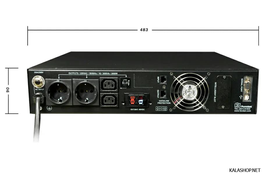 یو پی اس فاراتل Faratel DSS3000X48V-RT-3KVA — تصویر ۴