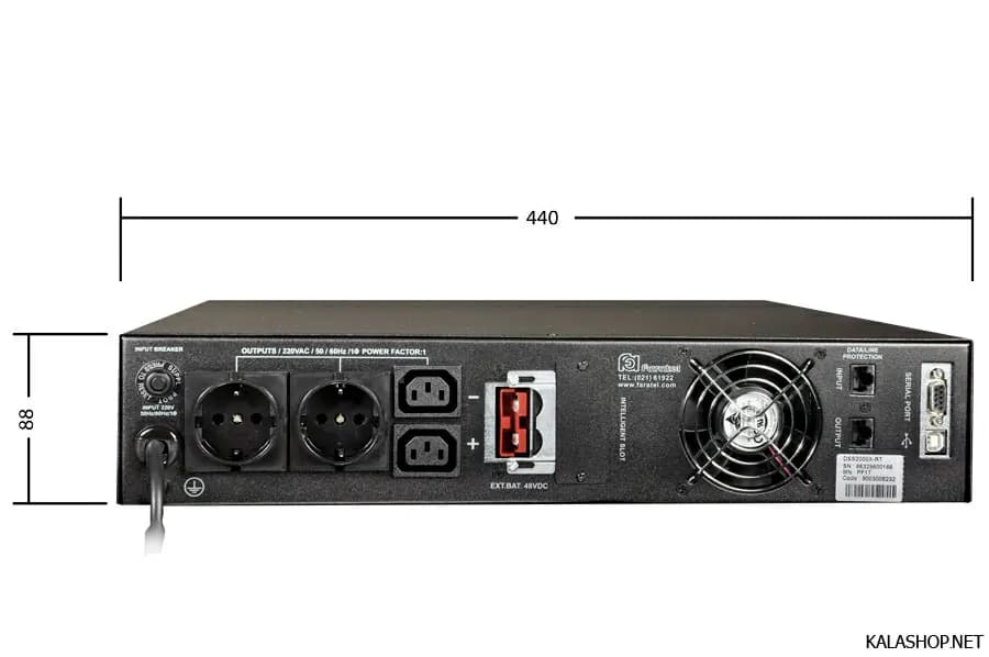یو پی اس فاراتل Faratel DSS2000X-RT — تصویر ۴