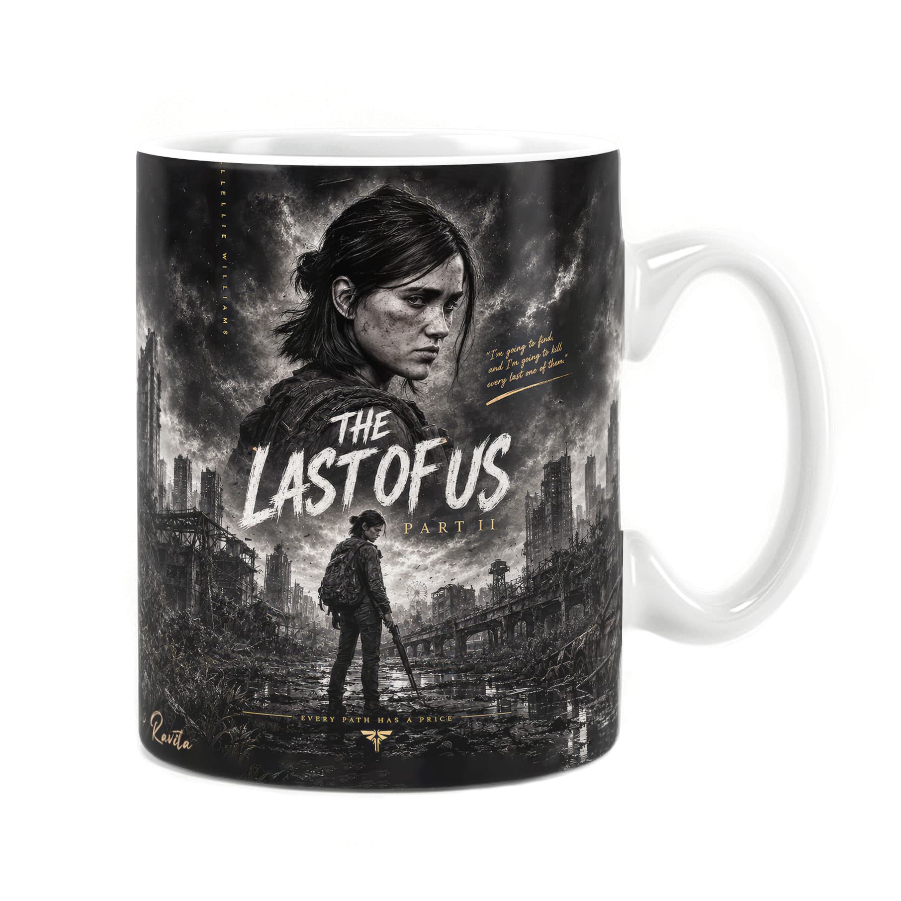 ماگ راویتا طرح الی آخرین بازمانده ۲ – Ellie The Last of Us کد 3928
