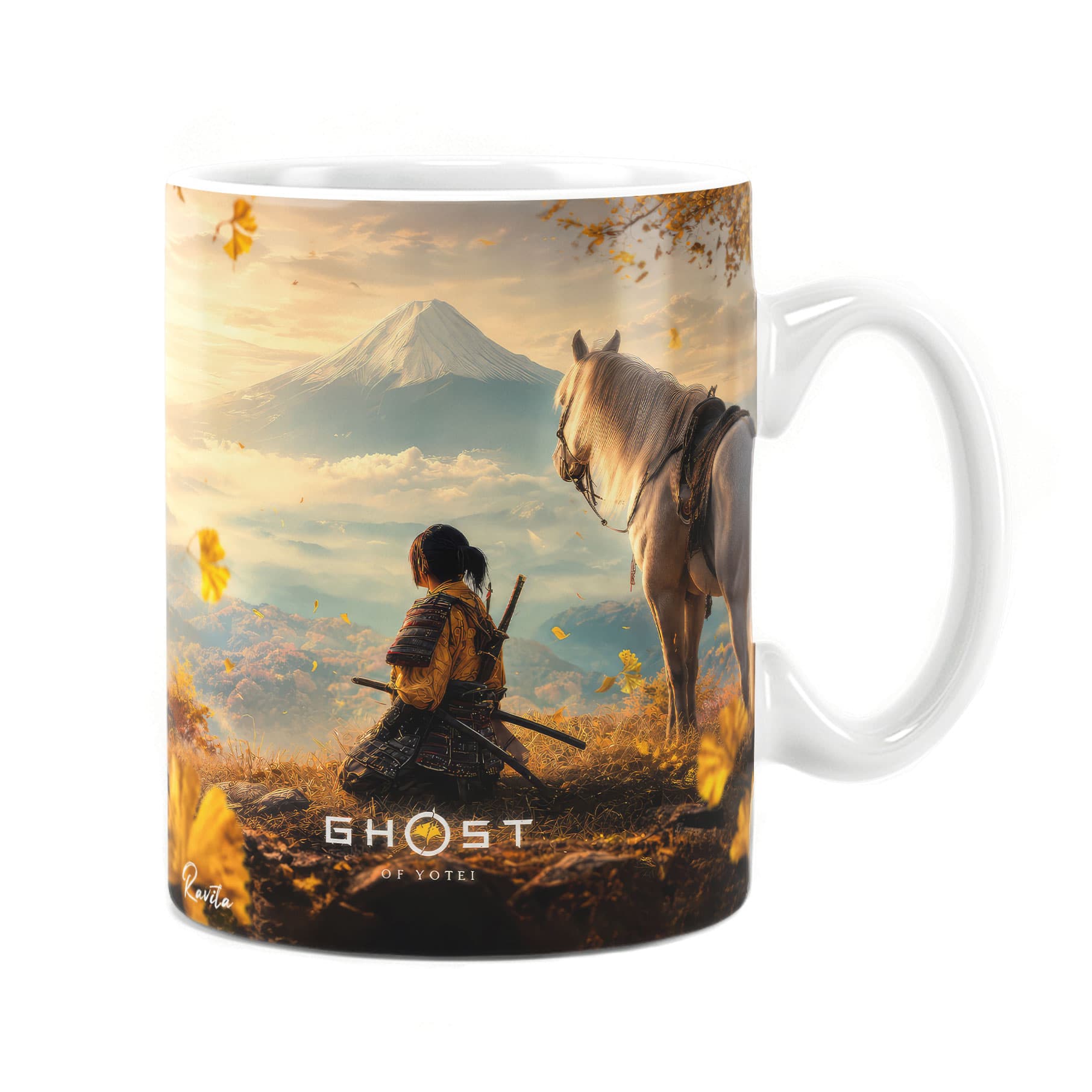ماگ راویتا طرح آتسو شبح یوتِی – Atsu Ghost of Yōtei کد 3922