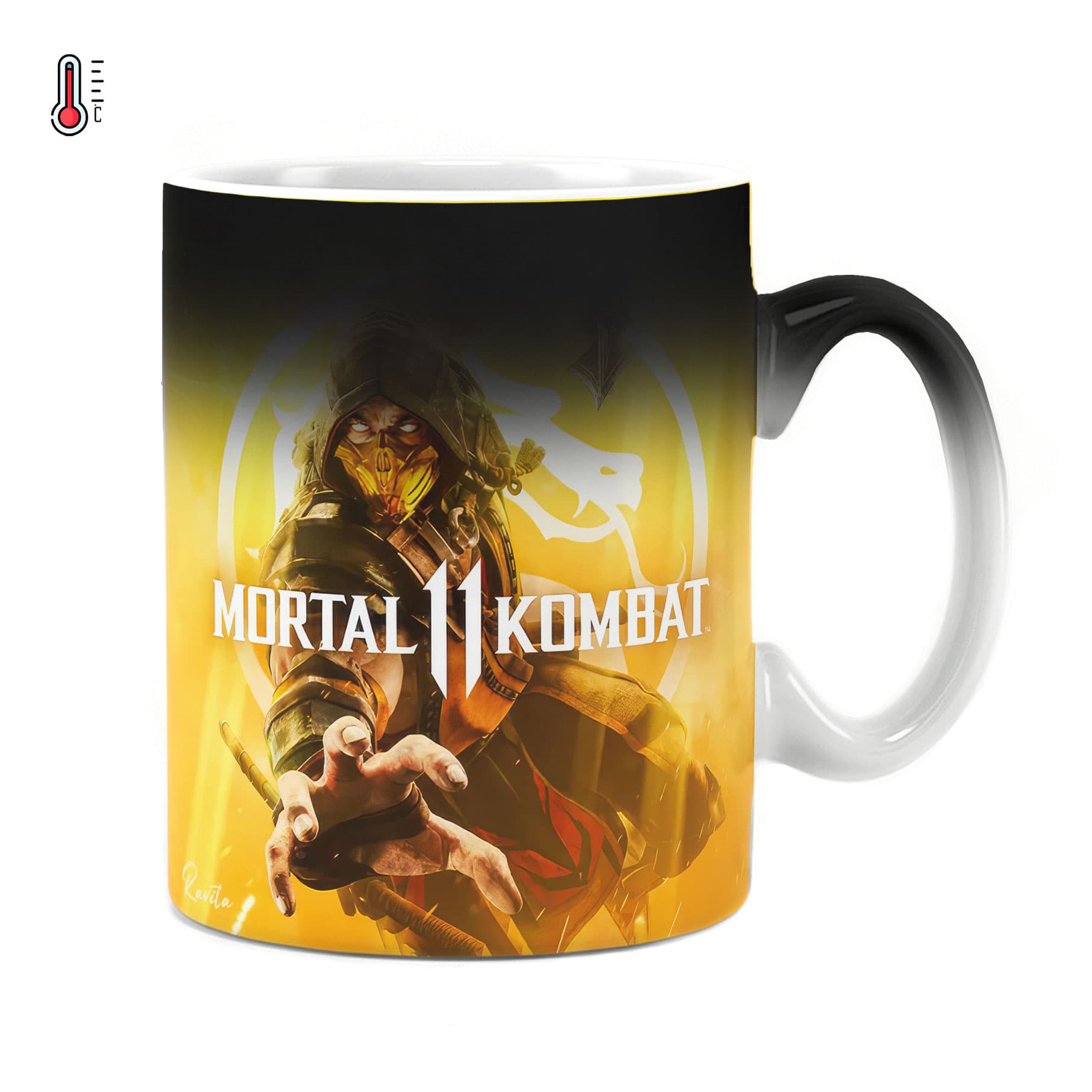 ماگ حرارتی راویتا طرح اسکورپیون مورتال کامبت – Scorpion Mortal Kombat 11 کد 3921