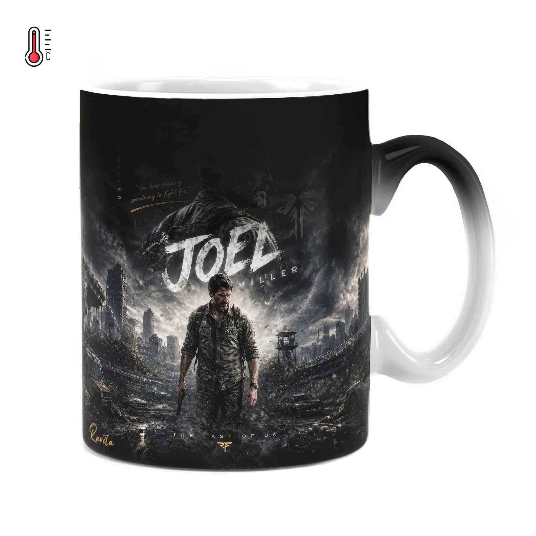 ماگ حرارتی راویتا طرح جوئل آخرین بازمانده – Joel The Last of Us کد 3913