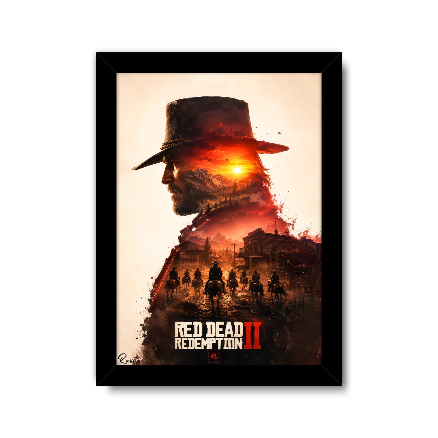 تابلو تکی راویتا طرح آرتور مورگان رد دد ردمپشن۲ – Red Dead Redemption 2 کد 3900