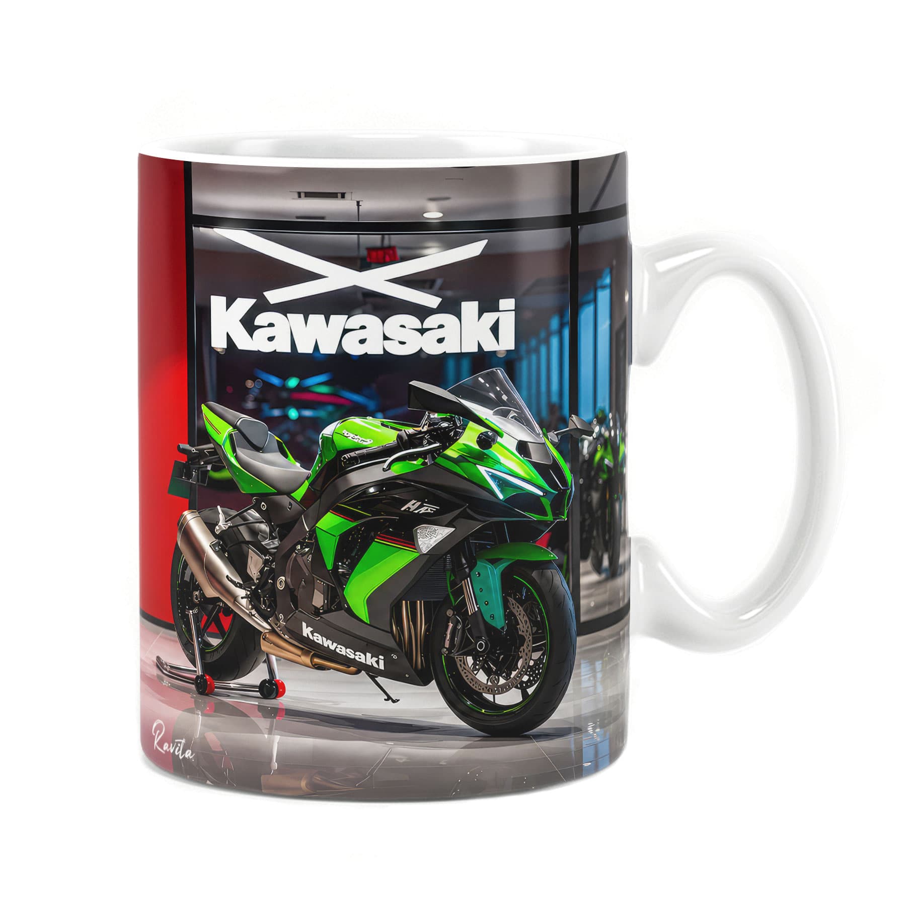 ماگ حرارتی راویتا طرح کاوازاکی نینجا – Kawasaki Ninja H2R کد 3875 — تصویر ۹