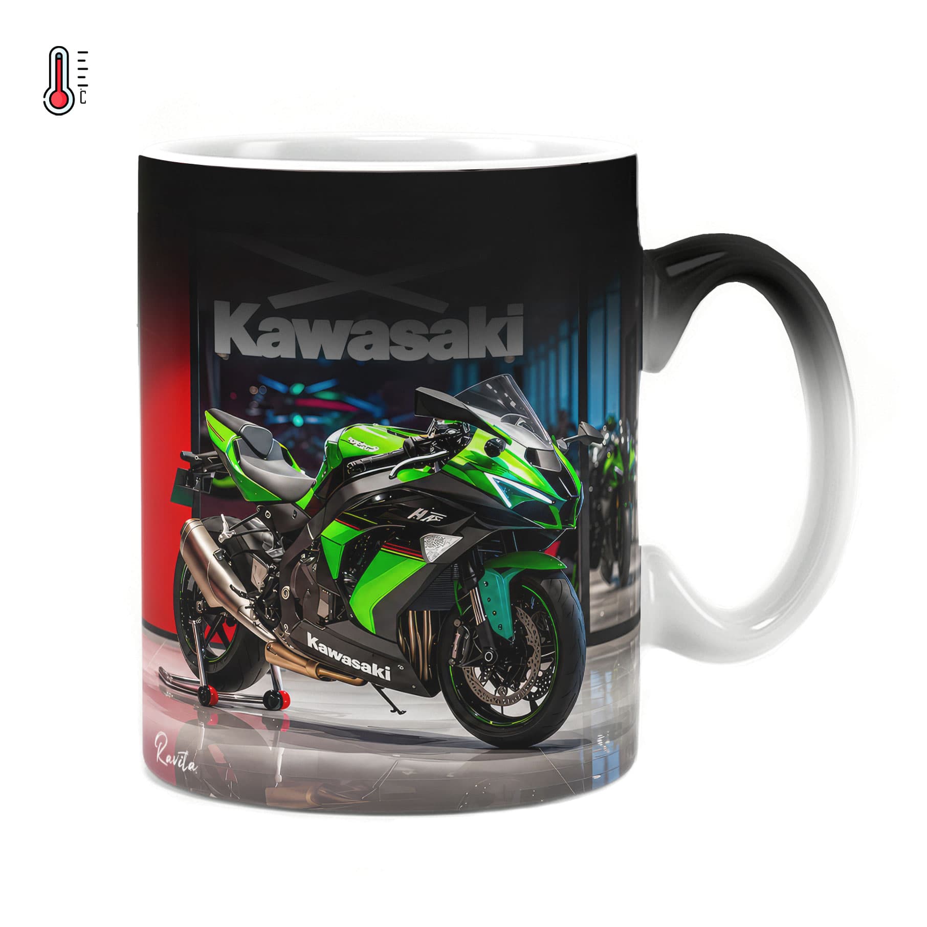 ماگ حرارتی راویتا طرح کاوازاکی نینجا – Kawasaki Ninja H2R کد 3875