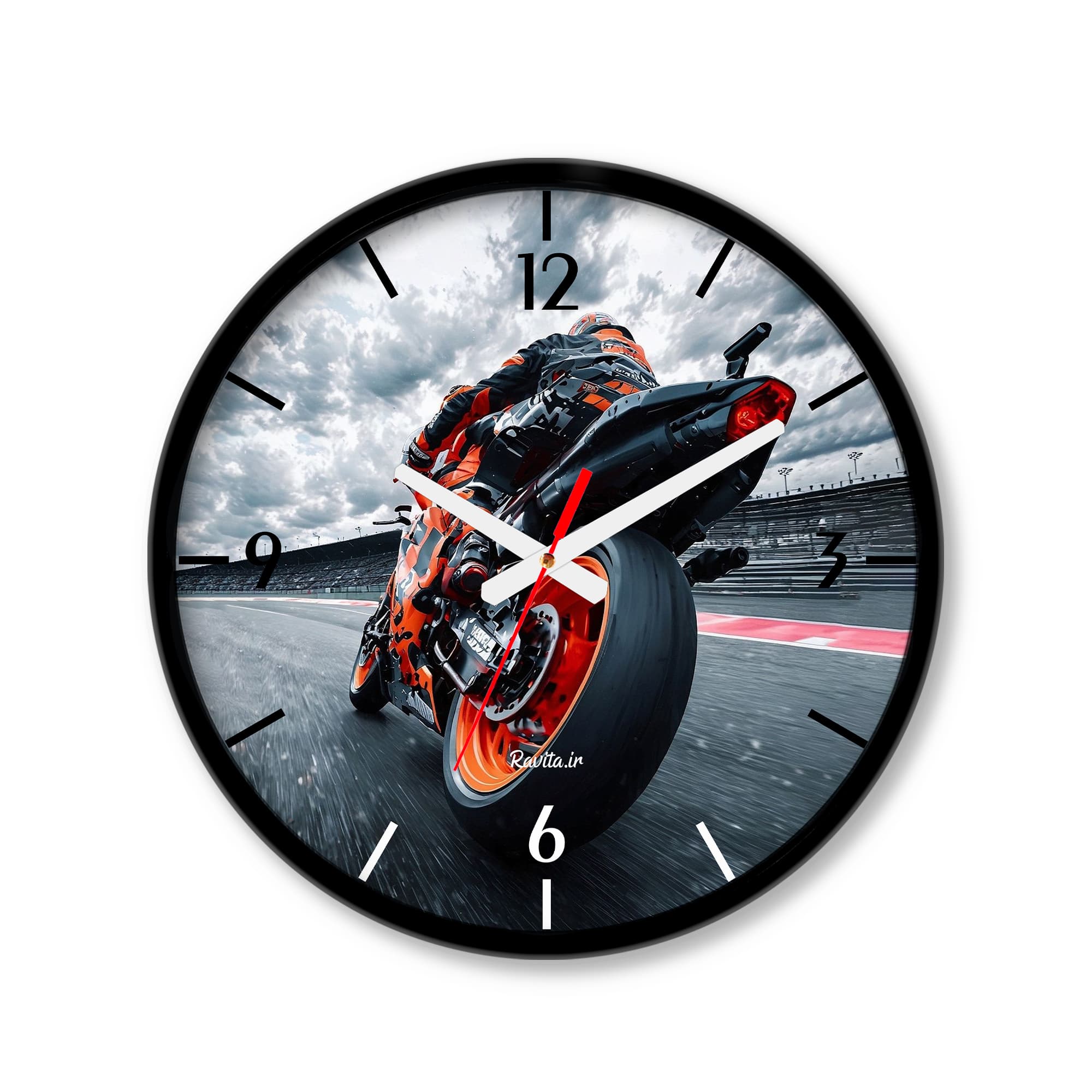 ساعت رومیزی دیواری راویتا طرح کی‌تی‌ام – KTM RC 390 کد 3883 — تصویر ۶