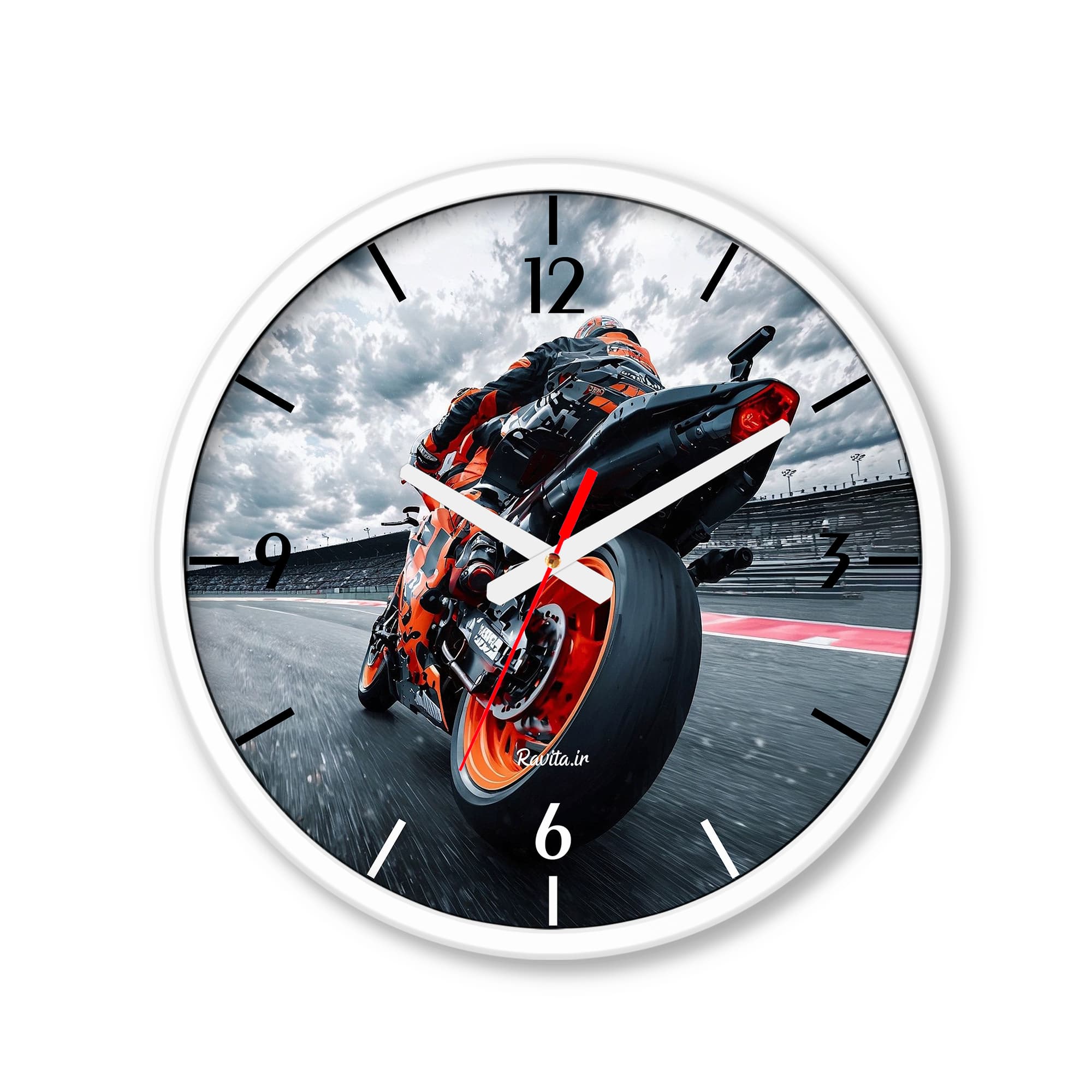 ساعت رومیزی دیواری راویتا طرح کی‌تی‌ام – KTM RC 390 کد 3883 — تصویر ۵