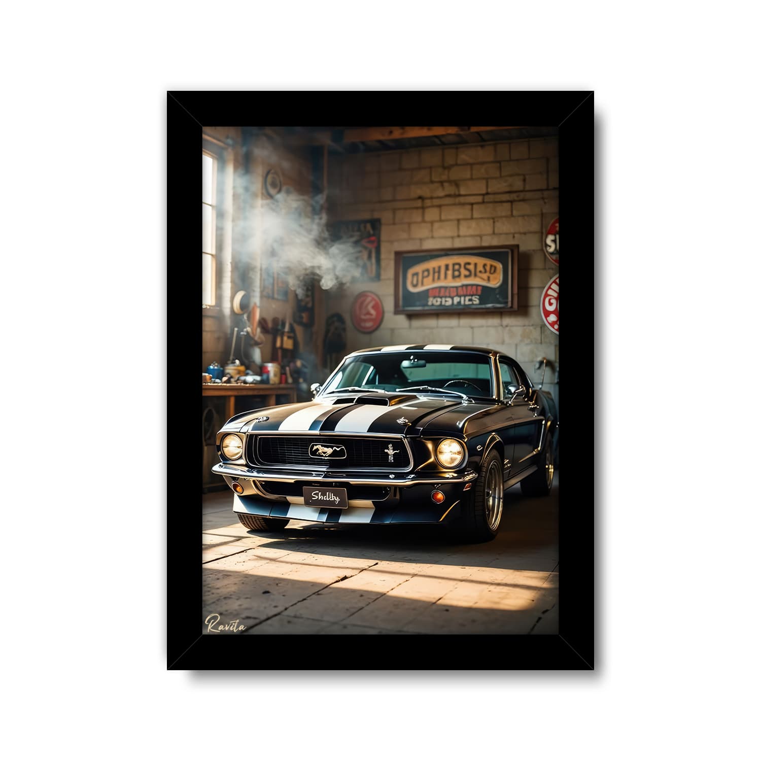 تابلو تکی راویتا طرح فورد موستانگ شلبی – Ford Mustang Shelby GT500 کد 3874