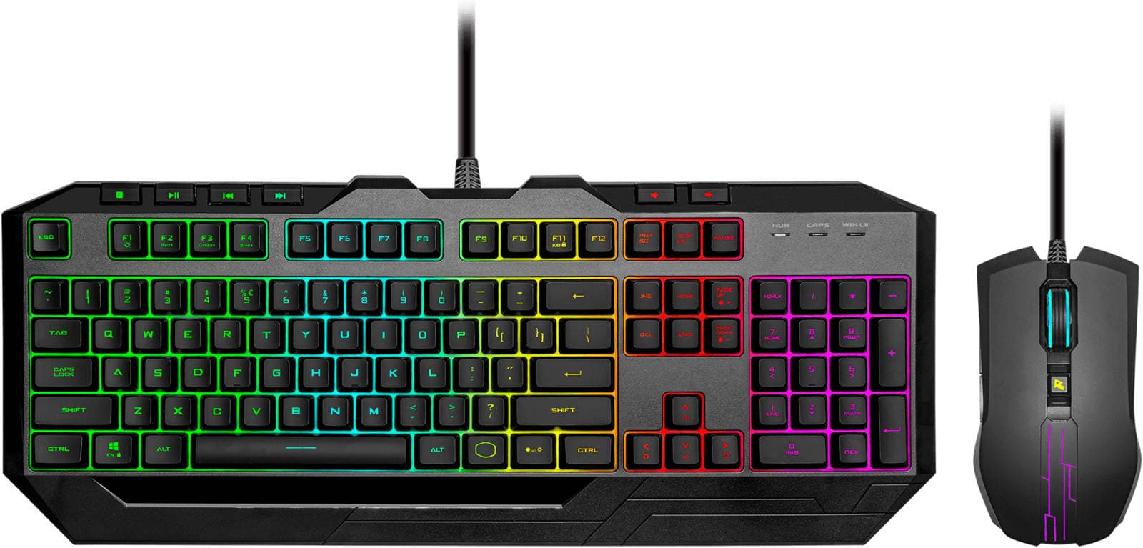 کیبورد و ماوس باسیم گیمینگ کولر مستر مدل DEVASTATOR 3 RGB