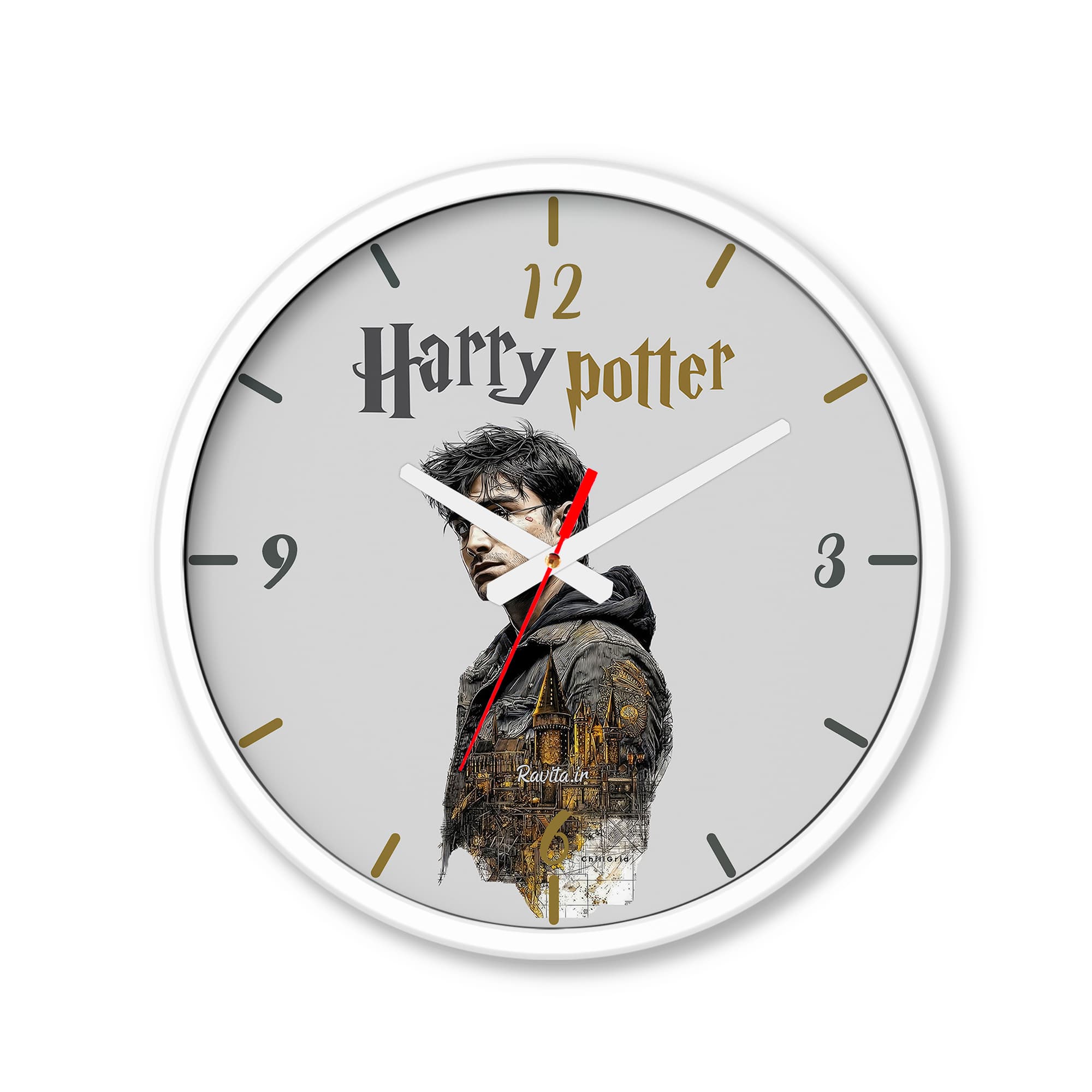 ساعت رومیزی دیواری راویتا طرح هری پاتر – Harry Potter کد 3865 — تصویر ۹