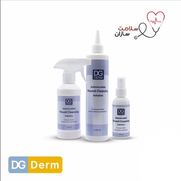 محلول شستشوی زخم آنتی میکروبیال دی جی درم 250ml