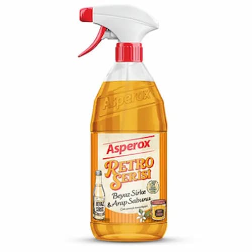 اسپری پاک کننده چندمنطوره آسپروکس حاوی سرکه سفید و صابون عربی 1 یک لیتری Asperox