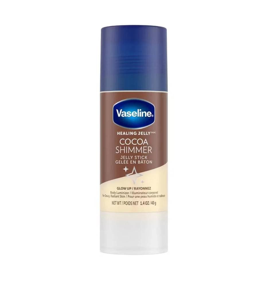 شیمر استیکی براق و درخشان کننده وازلین Vaseline مدل Cocoa Shimmer Jelly Stick وزن 40 گرم