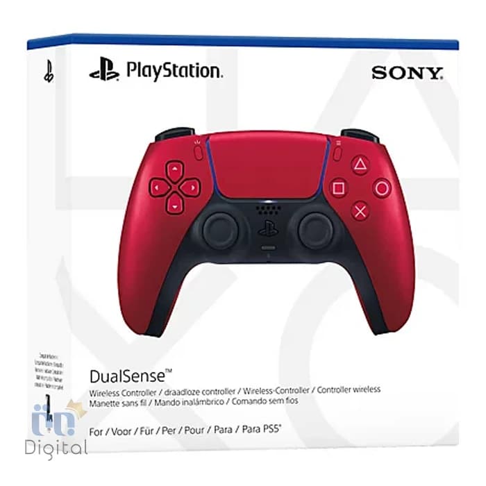 دسته بازی پلی استیشن ۵ مدل DualSense رنگ Volcanic Red