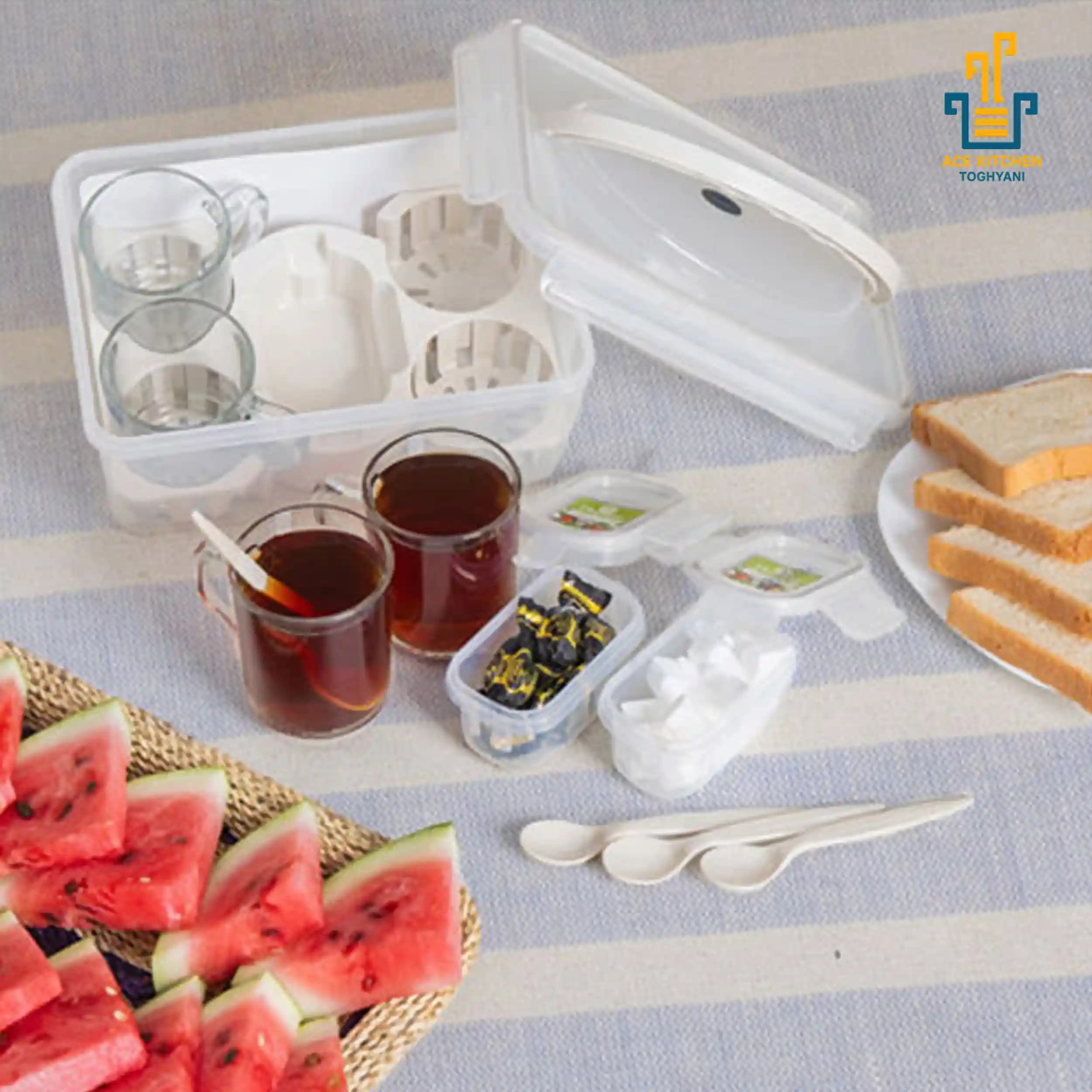 سرويس چای خوری دلنار 4 نفره هوم کت — تصویر ۸