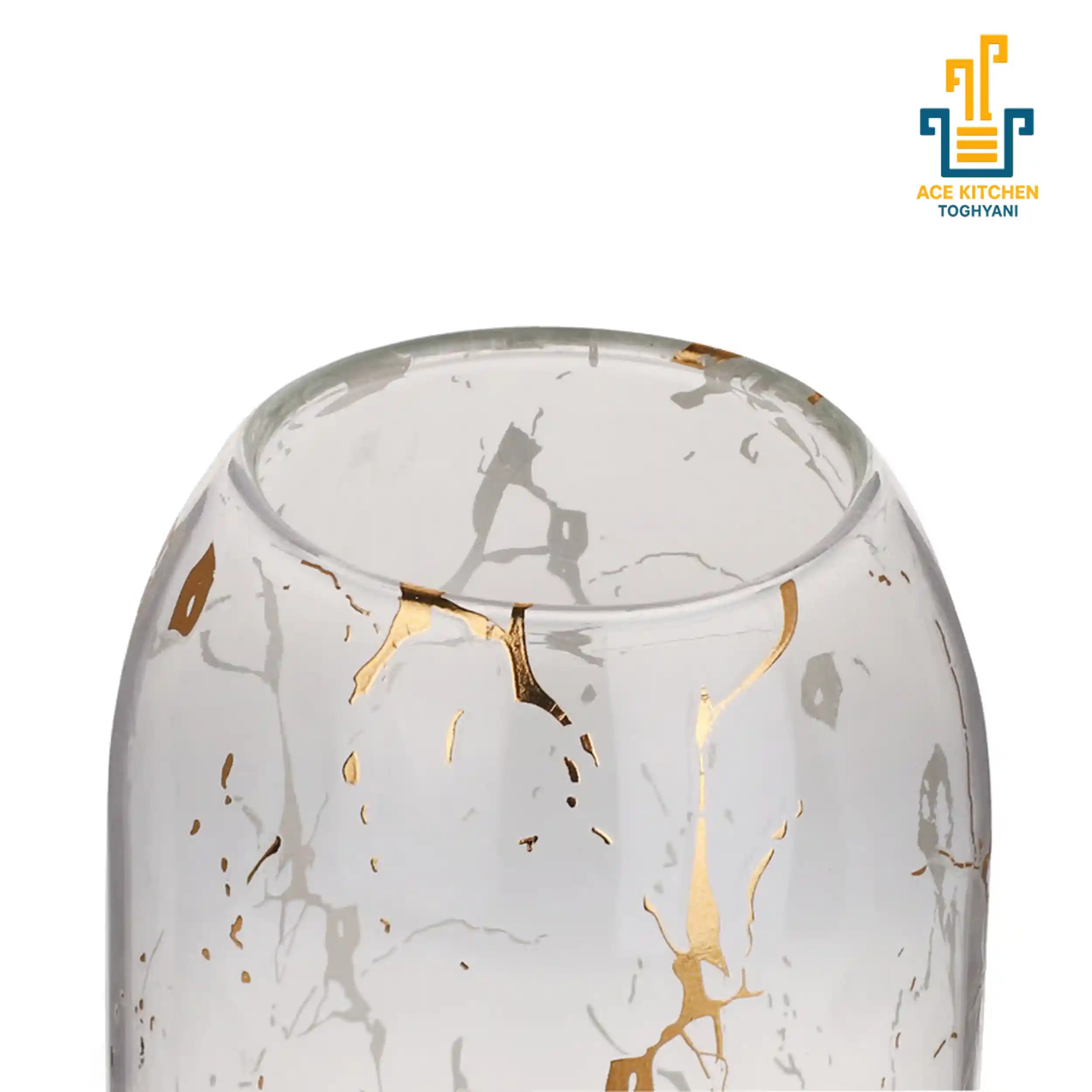 بانکه استوانه پیرکس طلایی قطر 8 در ارتفاع 8 — تصویر ۷