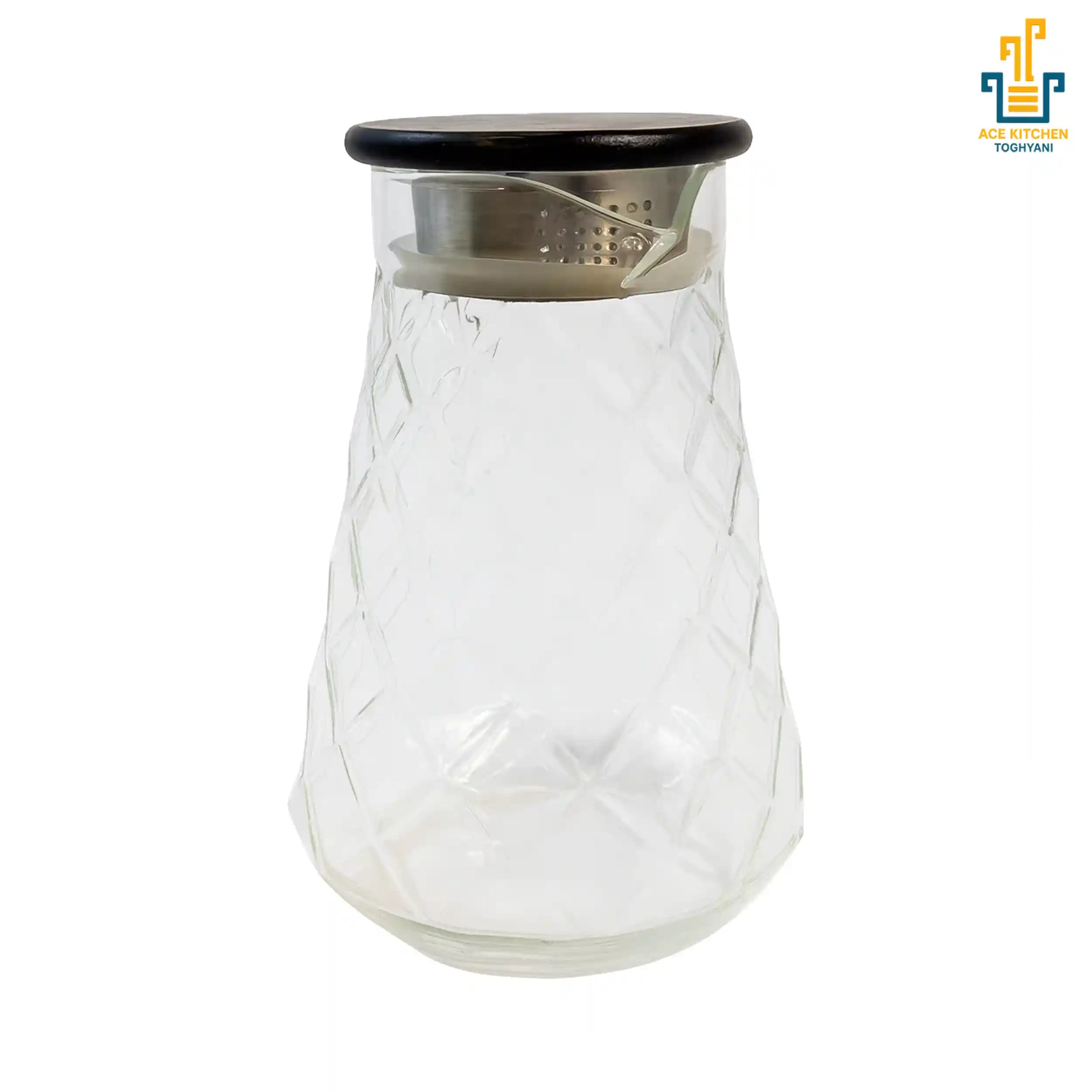 پارچ دسته چوبی طرح دار پیرکس — تصویر ۷