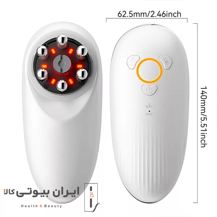 ماساژور لاغری و فرم‌دهنده صورت و بدن کارینا مدل AM-820 — تصویر ۳