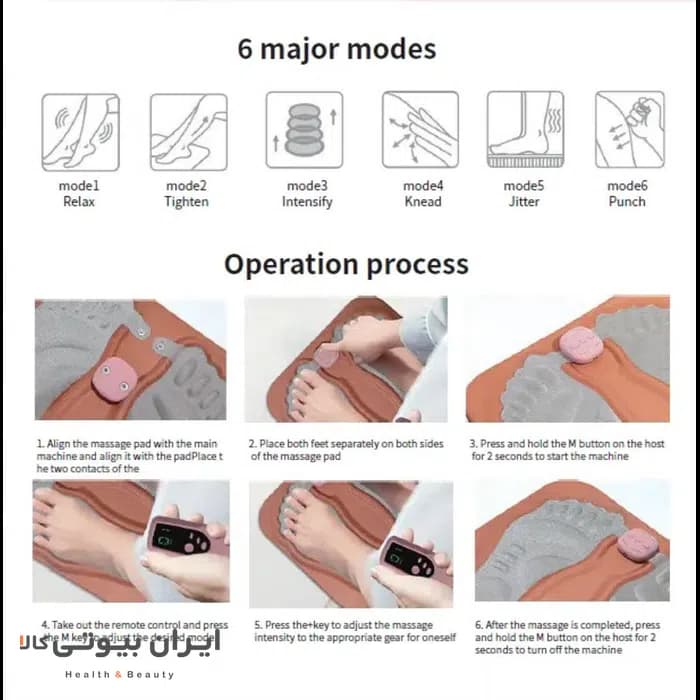 دستگاه ماساژور پا EMS کارینا AS905 — تصویر ۳