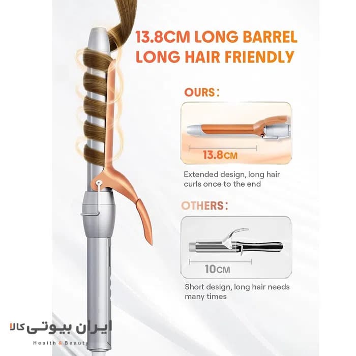 دستگاه فر کننده مو شیگلم SHEGLAM سایز 25mm مدل It-Curl Curling Iron — تصویر ۱۲