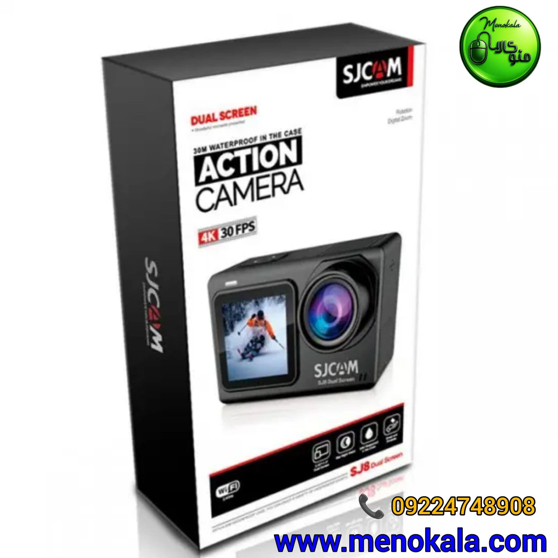 دوربین ورزشی اصل SJCAM SJ8 Dual Screen؛ 4K، دو نمایشگر و ضد آب M — تصویر ۸