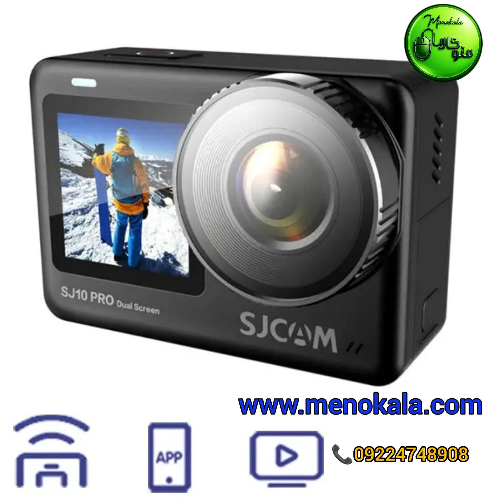 دوربین ورزشی اصل SJCAM SJ10 Pro Dual Screen؛ 4K ، دو نمایشگر M — تصویر ۱۱