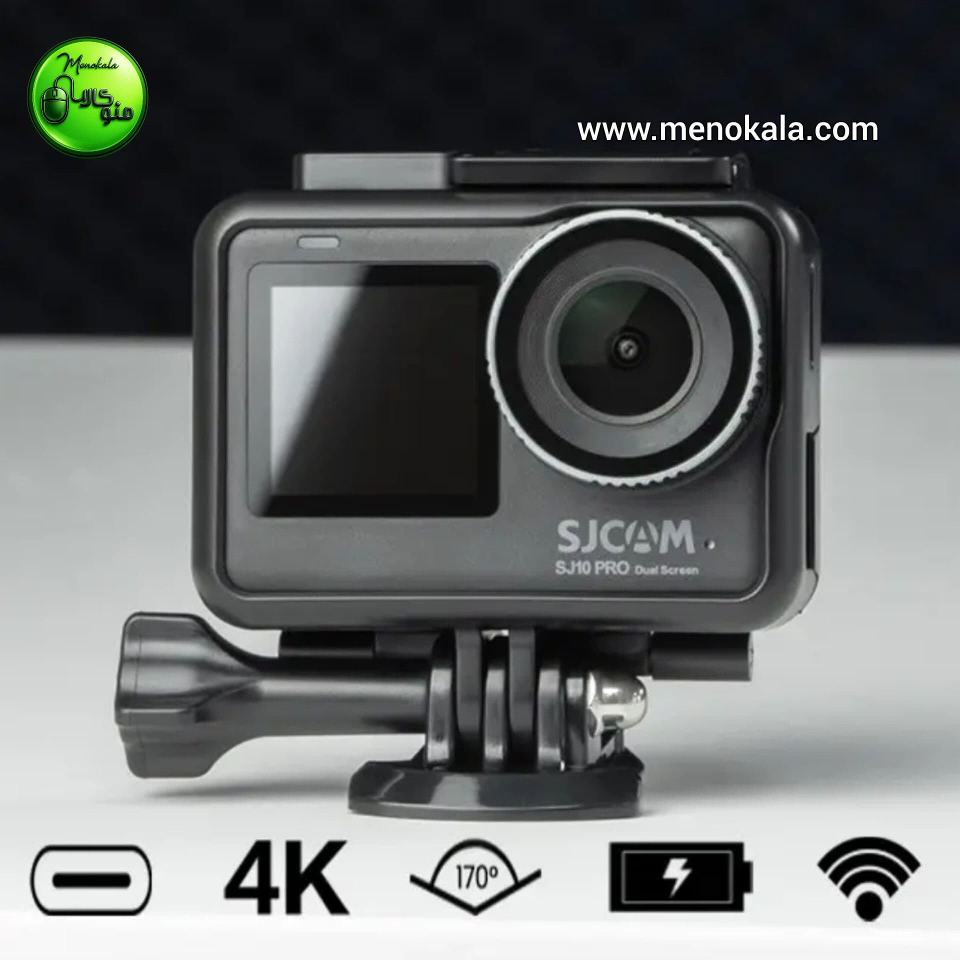 دوربین ورزشی اصل SJCAM SJ10 Pro Dual Screen؛ 4K ، دو نمایشگر M — تصویر ۸