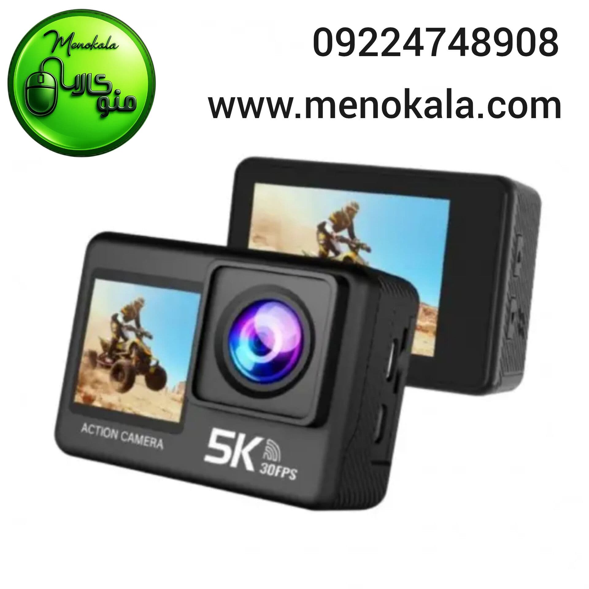 دوربین ورزشی اصل G70P Max 5K وایفای | صفحهنمایش دوگانه، لرزشگیر، ضدآب 30 متری
