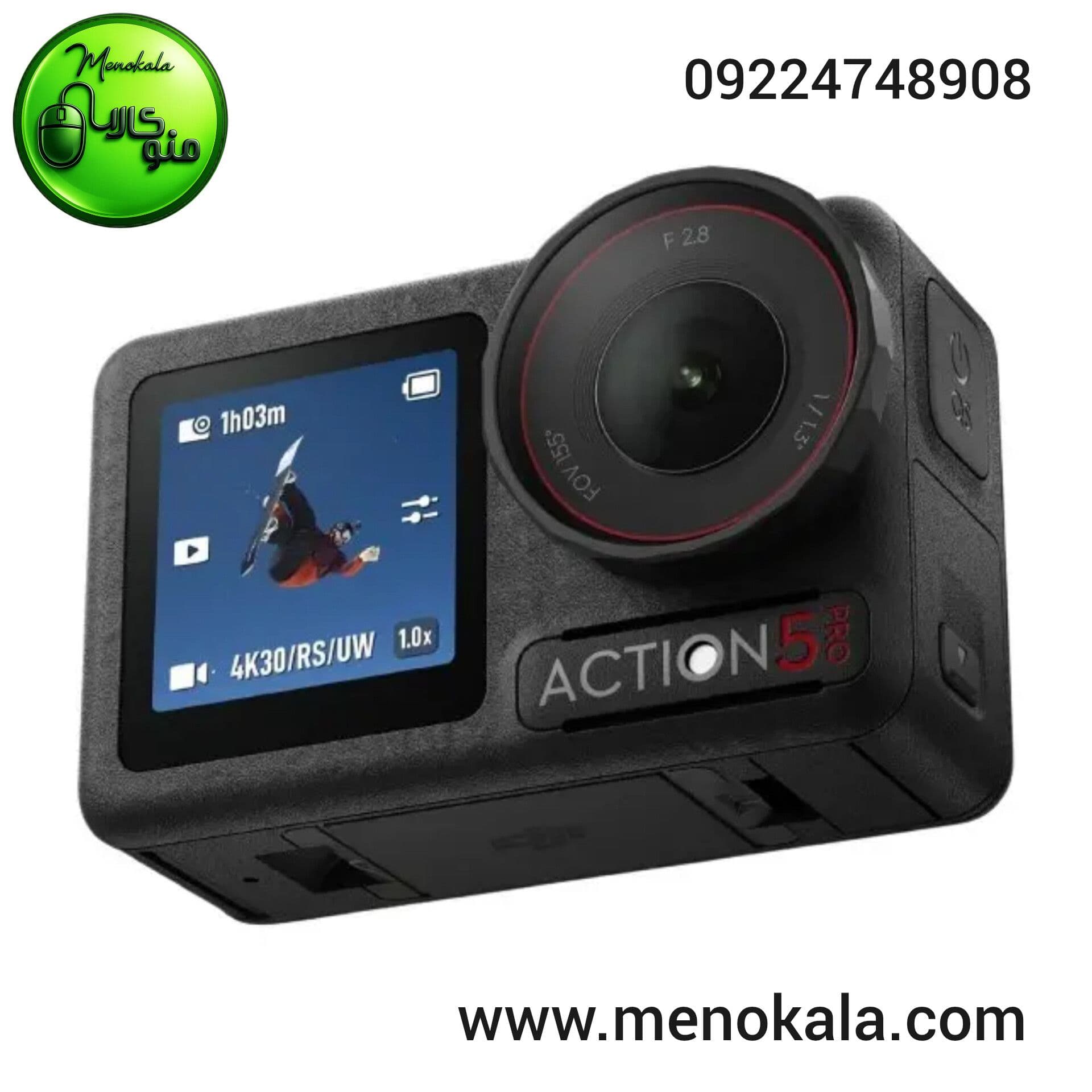 دوربین ورزشی اصل DJI Osmo Action 5 Pro، فیلمبرداری 4K با 120fps