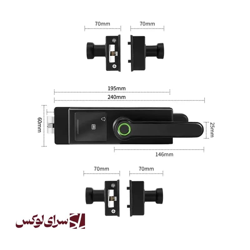 دستگیره هوشمند پارتیشنی ریموت دار — تصویر ۶