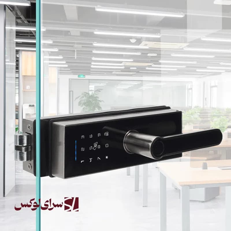 قفل هوشمند درب فرودگاهی شیشه ای — تصویر ۵