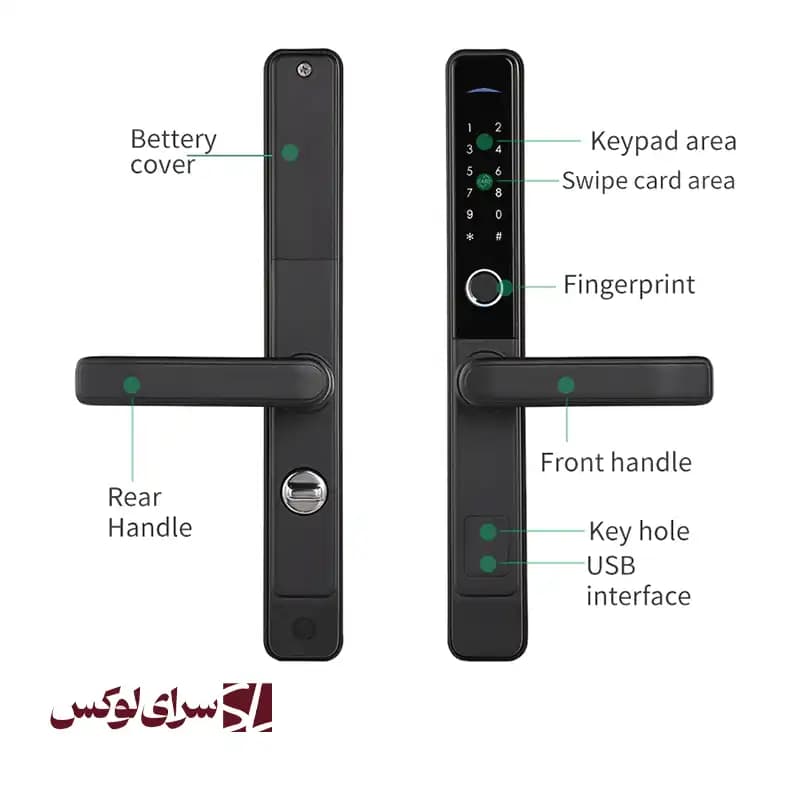 دستگیره دیجیتال UPVC آیلاک O3 — تصویر ۴