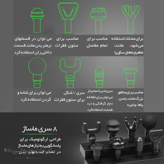 ماساژور تفنگی سایکل تیری مدل MG 02 — تصویر ۷