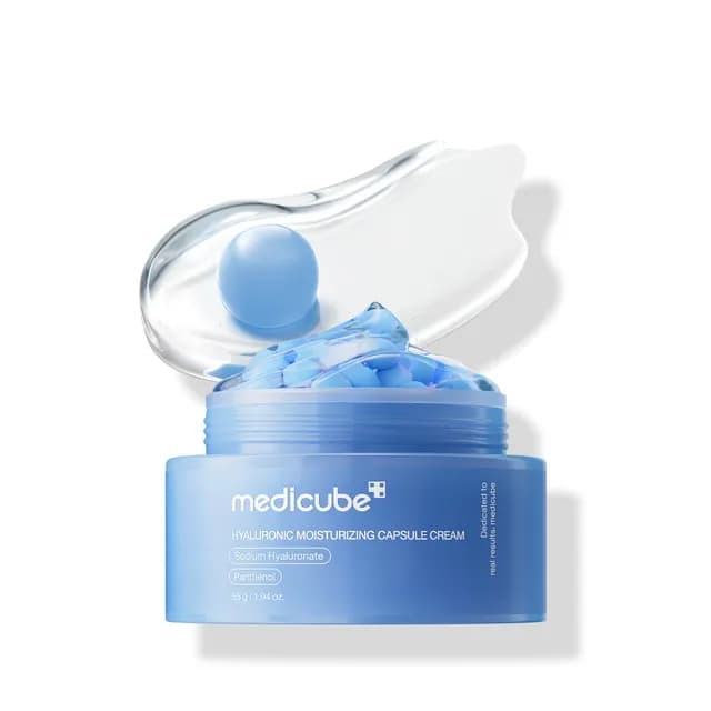 کرم کپسولی آبرسان هیالورونیک Medicube Hyaluronic Moisturizing Capsule Cream حجم 55 گرم — تصویر ۲