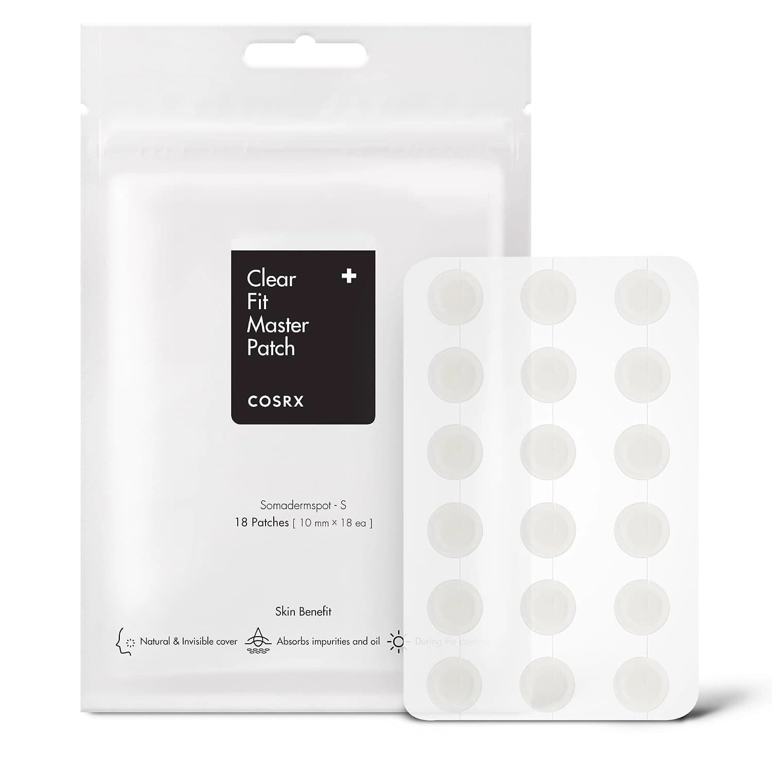 پچ ضد جوش شفاف COSRX Master Patch Clear Fit سایز 18 عددی — تصویر ۴