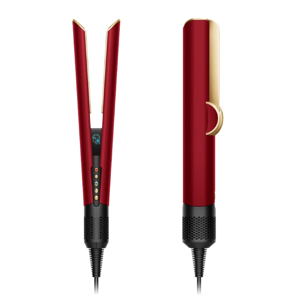 اتو مو دایسون مدل (Red Velvet/Gold زرشکی/طلایی) Dyson Airstrait HT01