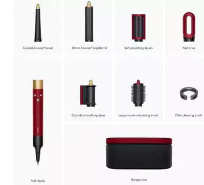 ایرپ قرمز دایسون Dyson Airwrap hs08 ( red velvet) — تصویر ۶