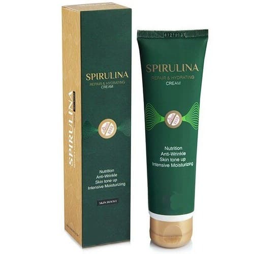 کرم آبرسان و ترمیمکننده اسپیرولینا | مرطوبکننده و بازسازی پوست خشک و دیابتی Spirulina Cream — تصویر ۲