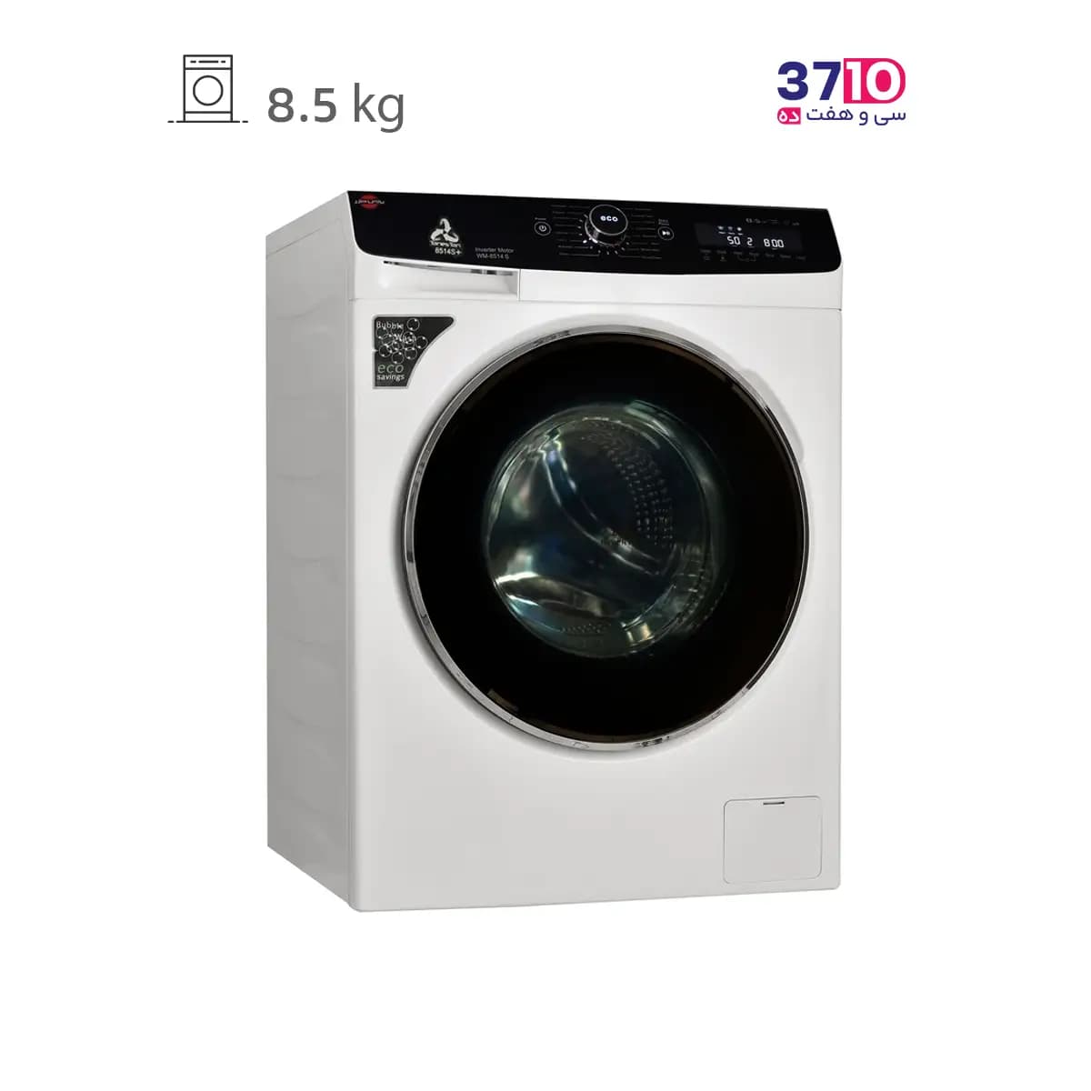 ماشین لباسشویی پارس خزر ParsKhazar مدل +WM-8514W تانستن TanesTan سفید — تصویر ۴