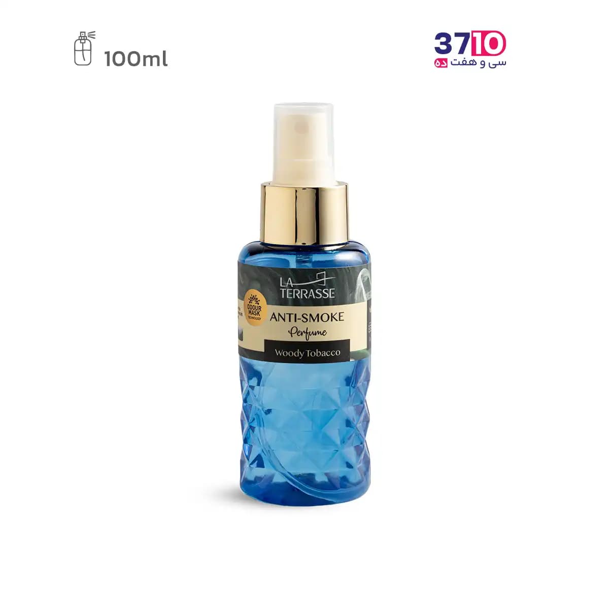 اسپری خوشبو کننده هوا آنتی اسموک پرفیوم لاتراس مدل Woody Tobacco حجم 100 میلی لیتر