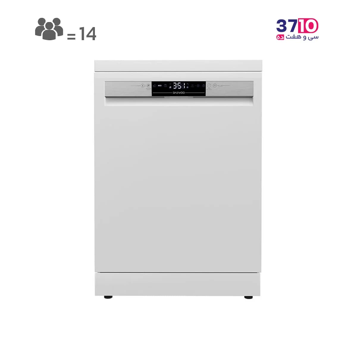 ماشین ظرفشویی دوو DAEWOO مدل DW-160W سفيد سری ماگدا پلاس 14 نفره هوشمندIOT — تصویر ۷