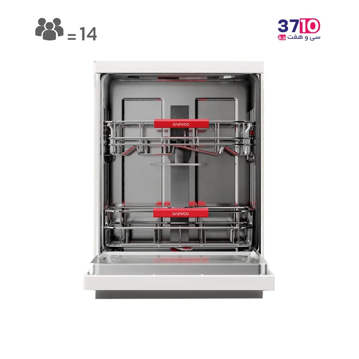 ماشین ظرفشویی دوو DAEWOO مدل DW-160W سفيد سری ماگدا پلاس 14 نفره هوشمندIOT — تصویر ۱۰