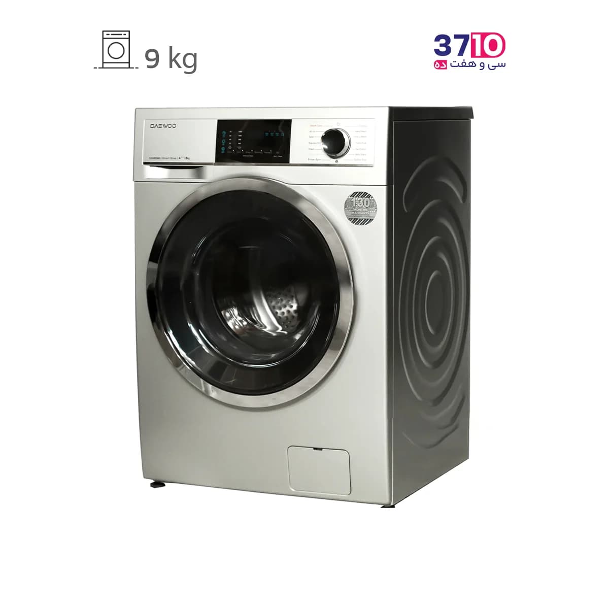 ماشین لباسشویی دوو DAEWOO مدل LM-9120S نقره اى سری چانران — تصویر ۹